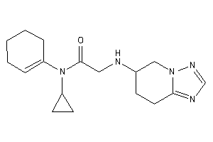 N-cyclohexen-1-yl-N-cyclopropyl-2-(5,6,7,8-tetrahydro-[1,2,4]triazolo[1,5-a]pyridin-6-ylamino)acetamide