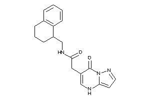 Image of 2-(7-keto-4H-pyrazolo[1,5-a]pyrimidin-6-yl)-N-(tetralin-1-ylmethyl)acetamide