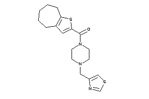 5,6,7,8-tetrahydro-4H-cyclohepta[b]thiophen-2-yl-[4-(thiazol-4-ylmethyl)piperazino]methanone