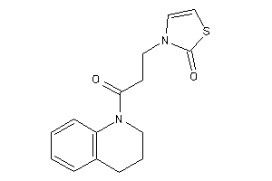 3-[3-(3,4-dihydro-2H-quinolin-1-yl)-3-keto-propyl]-4-thiazolin-2-one