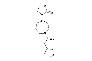 3-[4-(2-cyclopentylacetyl)-1,4-diazepan-1-yl]tetrahydrofuran-2-one