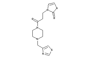 3-[3-keto-3-[4-(thiazol-4-ylmethyl)piperazino]propyl]-4-thiazolin-2-one