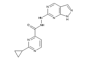 2-cyclopropyl-N'-(1H-pyrazolo[3,4-d]pyrimidin-6-yl)pyrimidine-4-carbohydrazide