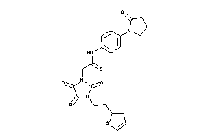 N-[4-(2-ketopyrrolidino)phenyl]-2-[2,4,5-triketo-3-[2-(2-thienyl)ethyl]imidazolidin-1-yl]acetamide