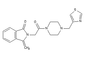 2-[2-keto-2-[4-(thiazol-4-ylmethyl)piperazino]ethyl]-3-methylene-isoindolin-1-one