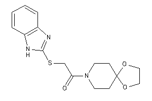 2-(1H-benzimidazol-2-ylthio)-1-(1,4-dioxa-8-azaspiro[4.5]decan-8-yl)ethanone