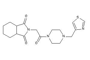 2-[2-keto-2-[4-(thiazol-4-ylmethyl)piperazino]ethyl]-3a,4,5,6,7,7a-hexahydroisoindole-1,3-quinone