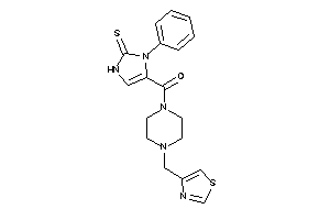 (3-phenyl-2-thioxo-4-imidazolin-4-yl)-[4-(thiazol-4-ylmethyl)piperazino]methanone