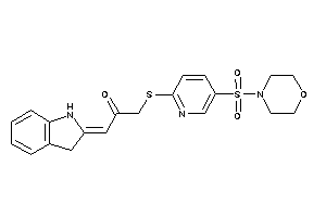 1-indolin-2-ylidene-3-[(5-morpholinosulfonyl-2-pyridyl)thio]acetone
