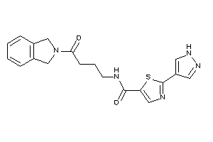 N-(4-isoindolin-2-yl-4-keto-butyl)-2-(1H-pyrazol-4-yl)thiazole-5-carboxamide