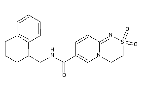 2,2-diketo-N-(tetralin-1-ylmethyl)-3,4-dihydropyrido[2,1-c][1,2,4]thiadiazine-7-carboxamide