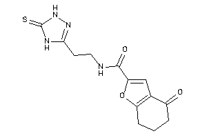 4-keto-N-[2-(5-thioxo-1,4-dihydro-1,2,4-triazol-3-yl)ethyl]-6,7-dihydro-5H-benzofuran-2-carboxamide