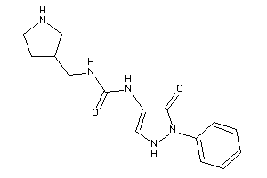 1-(5-keto-1-phenyl-3-pyrazolin-4-yl)-3-(pyrrolidin-3-ylmethyl)urea