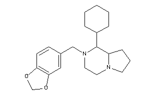 1-cyclohexyl-2-piperonyl-3,4,6,7,8,8a-hexahydro-1H-pyrrolo[1,2-a]pyrazine