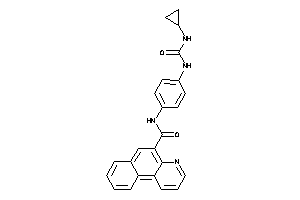 N-[4-(cyclopropylcarbamoylamino)phenyl]benzo[f]quinoline-5-carboxamide