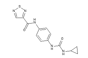 N-[4-(cyclopropylcarbamoylamino)phenyl]-1,2,5-thiadiazole-3-carboxamide