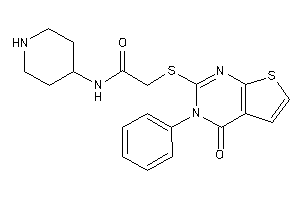 2-[(4-keto-3-phenyl-thieno[2,3-d]pyrimidin-2-yl)thio]-N-(4-piperidyl)acetamide