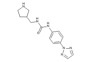 1-(pyrrolidin-3-ylmethyl)-3-[4-(triazol-2-yl)phenyl]urea