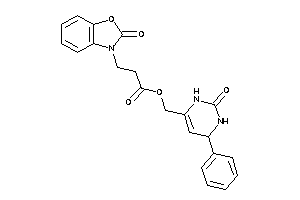 3-(2-keto-1,3-benzoxazol-3-yl)propionic Acid (2-keto-4-phenyl-3,4-dihydro-1H-pyrimidin-6-yl)methyl Ester