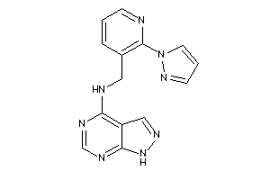 1H-pyrazolo[3,4-d]pyrimidin-4-yl-[(2-pyrazol-1-yl-3-pyridyl)methyl]amine