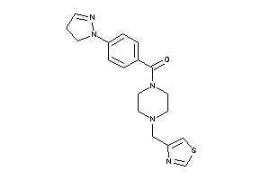 [4-(2-pyrazolin-1-yl)phenyl]-[4-(thiazol-4-ylmethyl)piperazino]methanone