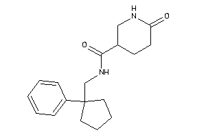 6-keto-N-[(1-phenylcyclopentyl)methyl]nipecotamide