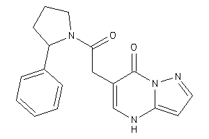 6-[2-keto-2-(2-phenylpyrrolidino)ethyl]-4H-pyrazolo[1,5-a]pyrimidin-7-one