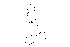 2-(4-ketothiazolidin-3-yl)-N-[(1-phenylcyclopentyl)methyl]acetamide