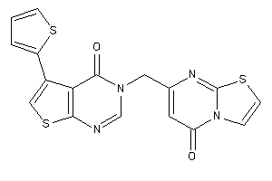 3-[(5-ketothiazolo[3,2-a]pyrimidin-7-yl)methyl]-5-(2-thienyl)thieno[2,3-d]pyrimidin-4-one