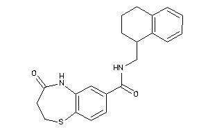 4-keto-N-(tetralin-1-ylmethyl)-3,5-dihydro-2H-1,5-benzothiazepine-7-carboxamide