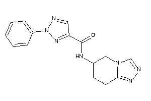 2-phenyl-N-(5,6,7,8-tetrahydro-[1,2,4]triazolo[4,3-a]pyridin-6-yl)triazole-4-carboxamide