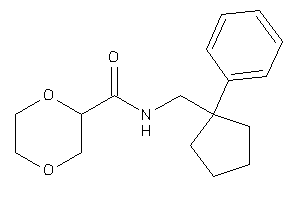 N-[(1-phenylcyclopentyl)methyl]-1,4-dioxane-2-carboxamide