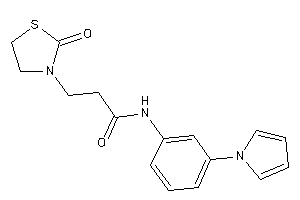 3-(2-ketothiazolidin-3-yl)-N-(3-pyrrol-1-ylphenyl)propionamide