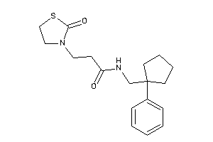 3-(2-ketothiazolidin-3-yl)-N-[(1-phenylcyclopentyl)methyl]propionamide