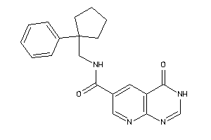 Image of 4-keto-N-[(1-phenylcyclopentyl)methyl]-3H-pyrido[2,3-d]pyrimidine-6-carboxamide