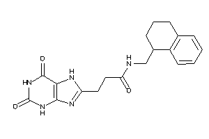 3-(2,6-diketo-3,7-dihydropurin-8-yl)-N-(tetralin-1-ylmethyl)propionamide