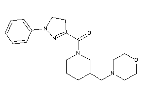 [3-(morpholinomethyl)piperidino]-(1-phenyl-2-pyrazolin-3-yl)methanone