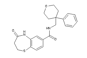 4-keto-N-[(4-phenyltetrahydropyran-4-yl)methyl]-3,5-dihydro-2H-1,5-benzothiazepine-7-carboxamide