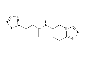 3-(1,2,4-oxadiazol-5-yl)-N-(5,6,7,8-tetrahydro-[1,2,4]triazolo[4,3-a]pyridin-6-yl)propionamide