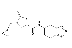 1-(cyclopropylmethyl)-5-keto-N-(5,6,7,8-tetrahydro-[1,2,4]triazolo[4,3-a]pyridin-6-yl)pyrrolidine-3-carboxamide