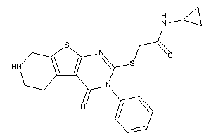 N-cyclopropyl-2-[[keto(phenyl)BLAHyl]thio]acetamide