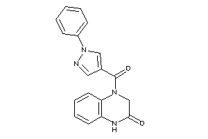 4-(1-phenylpyrazole-4-carbonyl)-1,3-dihydroquinoxalin-2-one