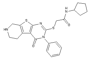 N-cyclopentyl-2-[[keto(phenyl)BLAHyl]thio]acetamide