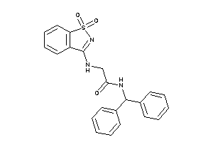 N-benzhydryl-2-[(1,1-diketo-1,2-benzothiazol-3-yl)amino]acetamide