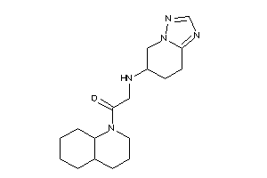 1-(3,4,4a,5,6,7,8,8a-octahydro-2H-quinolin-1-yl)-2-(5,6,7,8-tetrahydro-[1,2,4]triazolo[1,5-a]pyridin-6-ylamino)ethanone