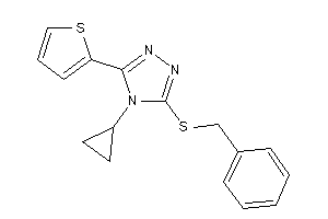 3-(benzylthio)-4-cyclopropyl-5-(2-thienyl)-1,2,4-triazole