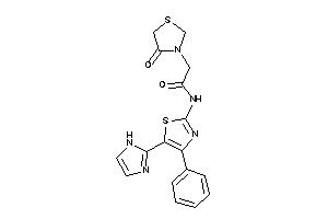 N-[5-(1H-imidazol-2-yl)-4-phenyl-thiazol-2-yl]-2-(4-ketothiazolidin-3-yl)acetamide