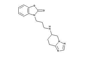 3-[3-(5,6,7,8-tetrahydro-[1,2,4]triazolo[1,5-a]pyridin-6-ylamino)propyl]-1,3-benzoxazol-2-one