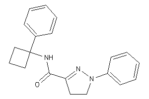 1-phenyl-N-(1-phenylcyclobutyl)-2-pyrazoline-3-carboxamide