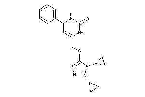 6-[[(4,5-dicyclopropyl-1,2,4-triazol-3-yl)thio]methyl]-4-phenyl-3,4-dihydro-1H-pyrimidin-2-one